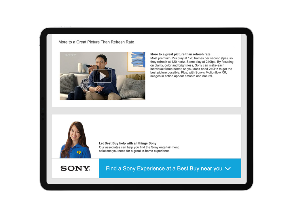 Sony Experience - Web Home - Scroll 3