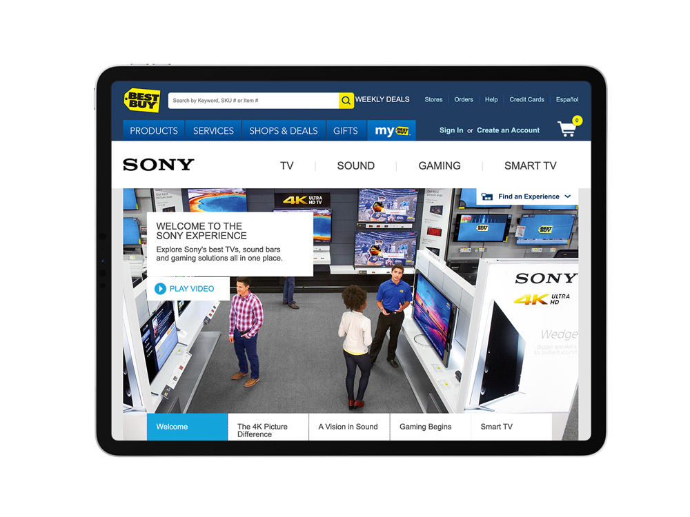 Sony Experience - Web Home
