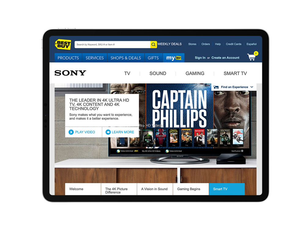 Sony Experience - Web Smart
