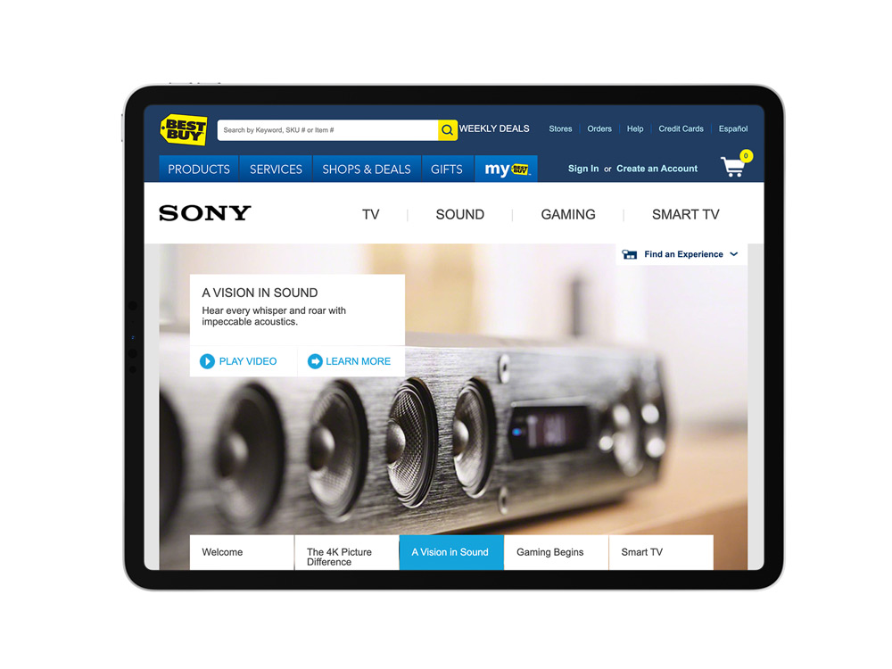 Sony Experience - Web Sound