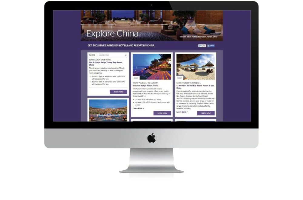 Starwood Hotels: China eOffers>View Offer
