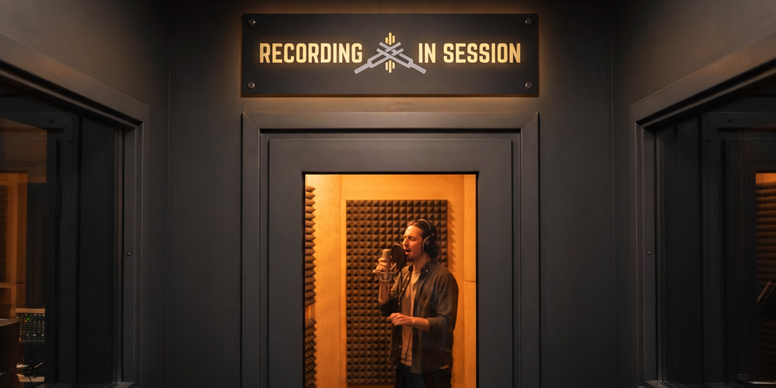 A440 Studios Recording In Session Signage
